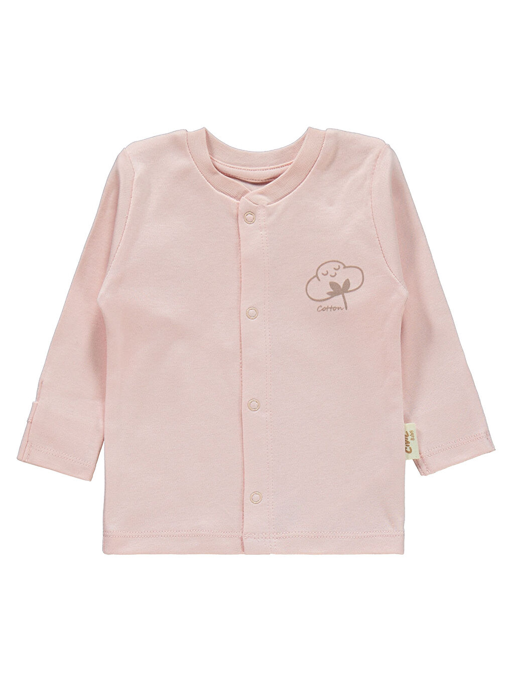 Civil Baby Bebek Organik Pijama Takımı 0-6 Ay Pembe - 1