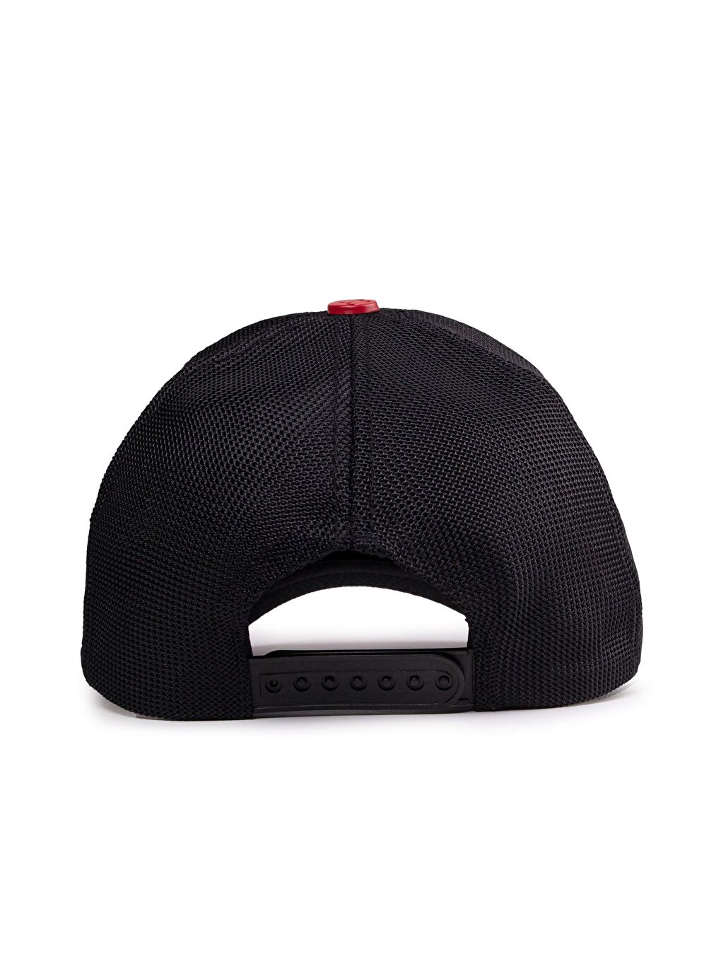 Panter Logolu Siyah-Kırmızı Trucker Şapka-4