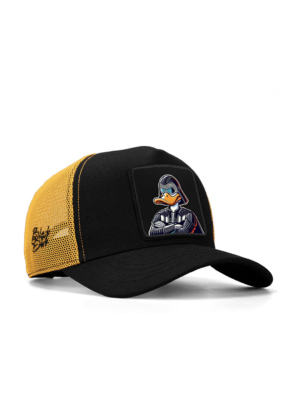 Duckside Logolu Siyah-Sarı Trucker Şapka