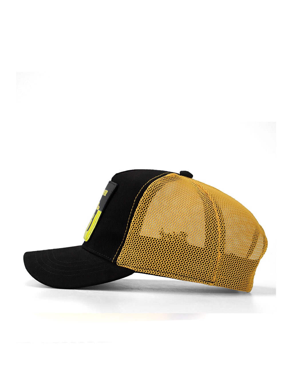 Duckside Logolu Siyah-Sarı Trucker Şapka-2