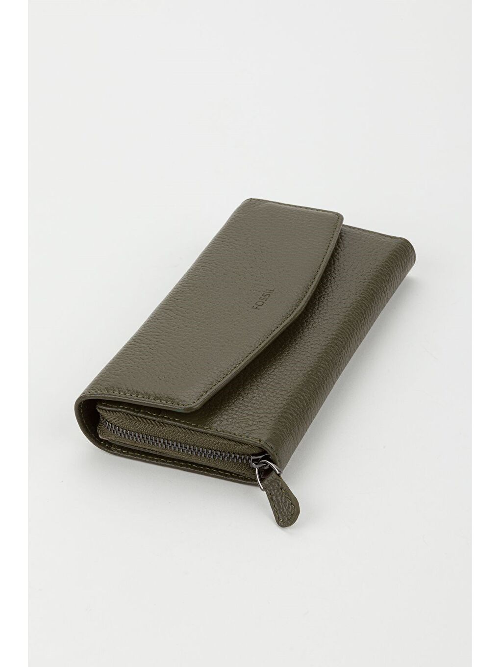 Yeşil Kutulu Hakiki Deri Mürdüm Büyük Boy Kadın El Portföyü Kartlık Cüzdan-4