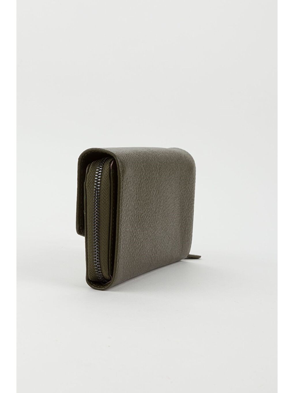 Yeşil Kutulu Hakiki Deri Mürdüm Büyük Boy Kadın El Portföyü Kartlık Cüzdan-6