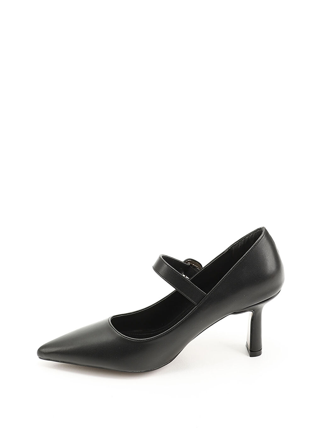 Mor Kadın ZÜMRÜT-SİYAH Sivri Burun Kadeh Ökçe Ayakkabı-2