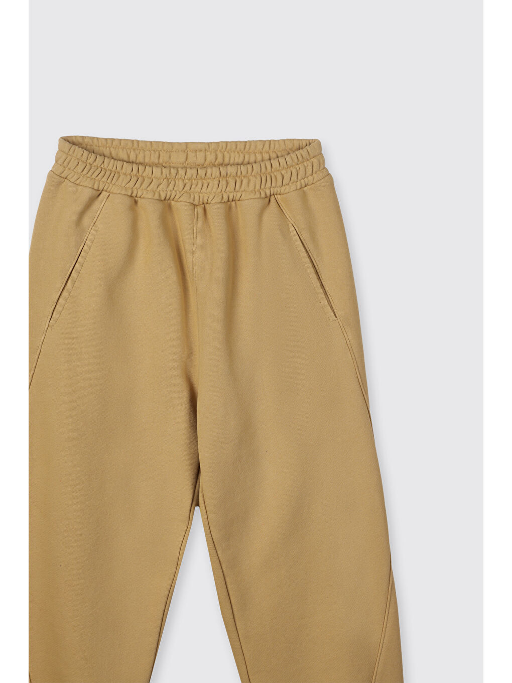 Sarı Erkek Çocuk Beli Lastikli Hardal Eşofman Altı-4