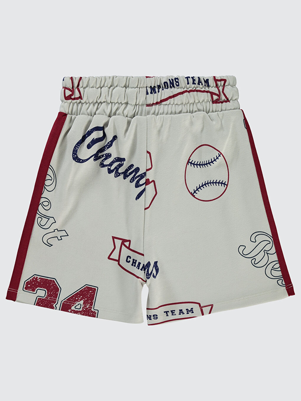 Boys Erkek Çocuk Şort 6-9 Yaş Bordo-1