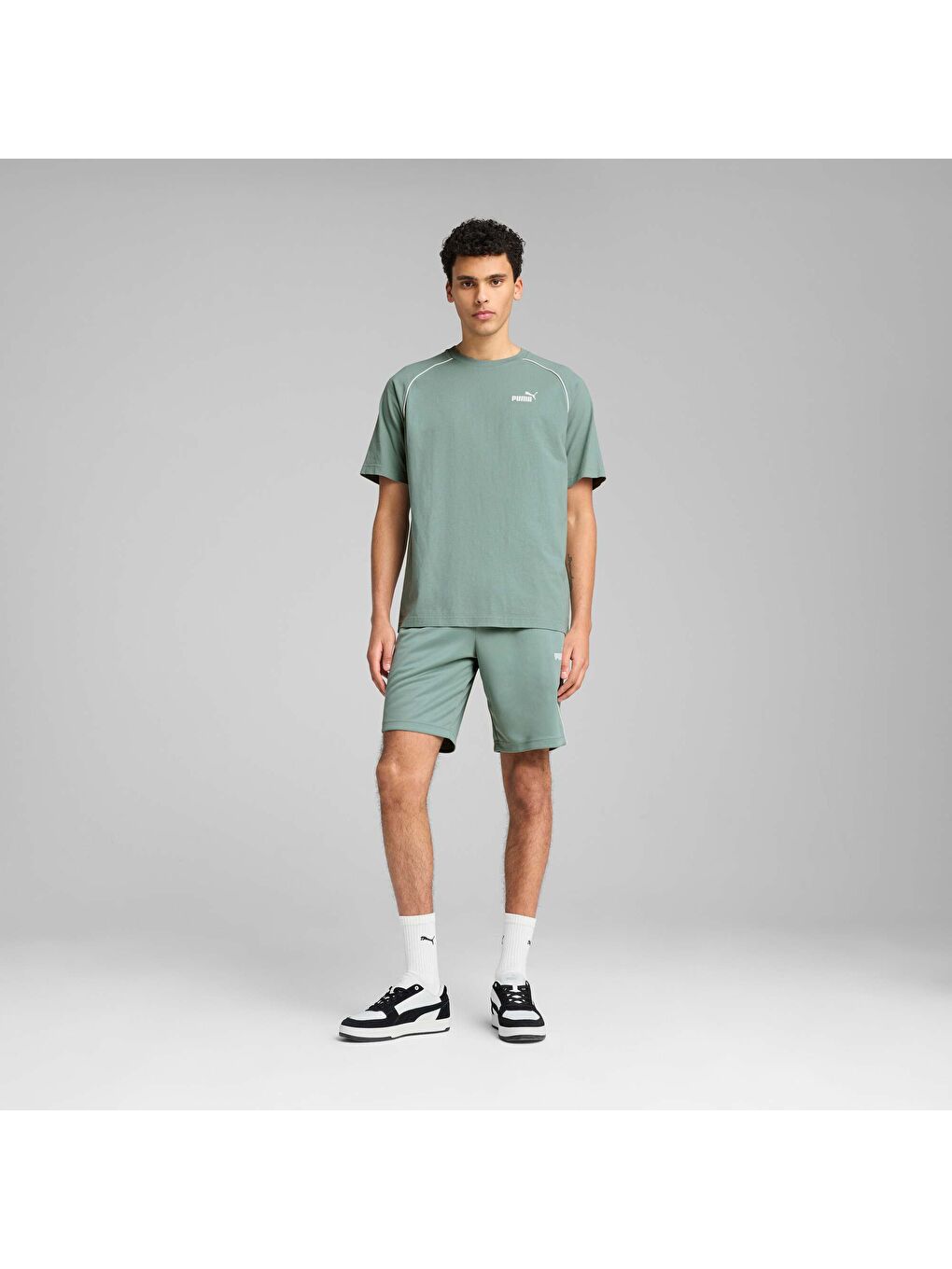 Yeşil Sport Erkek Tişört-1