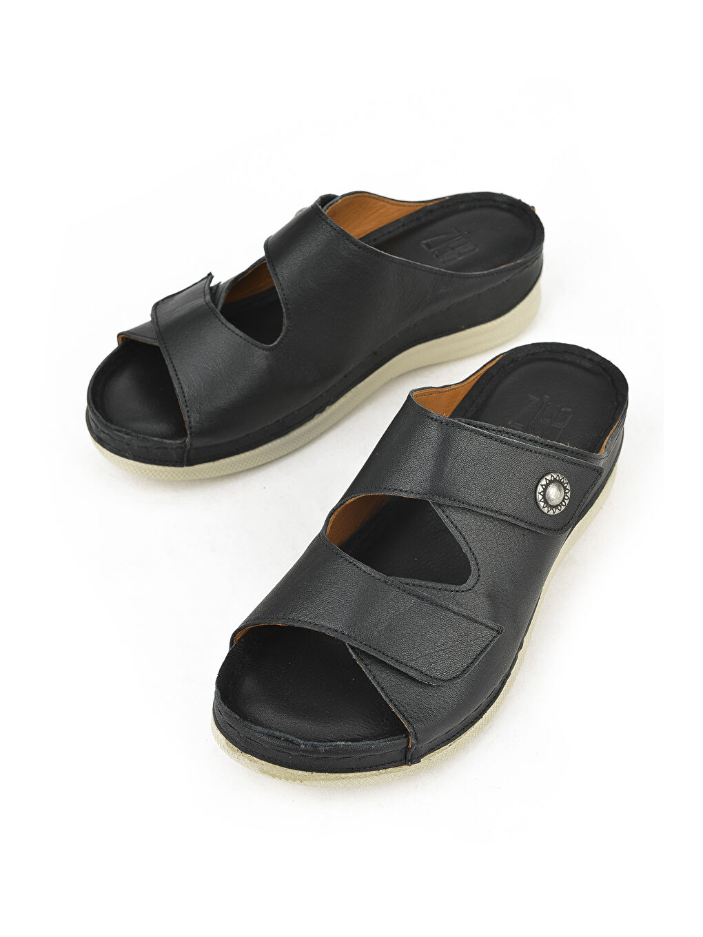 Kadın Hakiki Deri Terlik 1411034Z415 Siyah