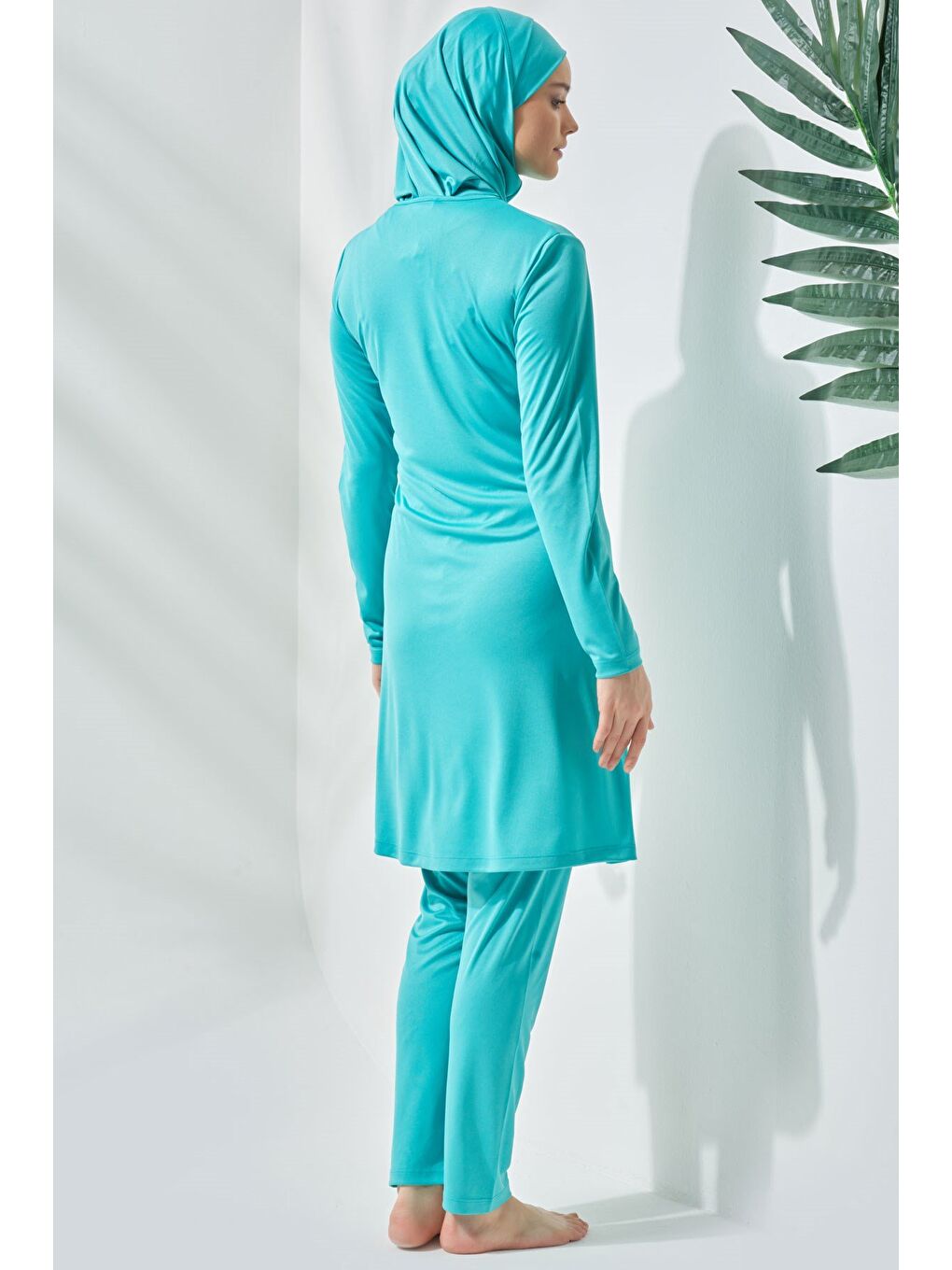 Yeşil Tam Kapalı Tesettür Mayo C11020 Mint-1