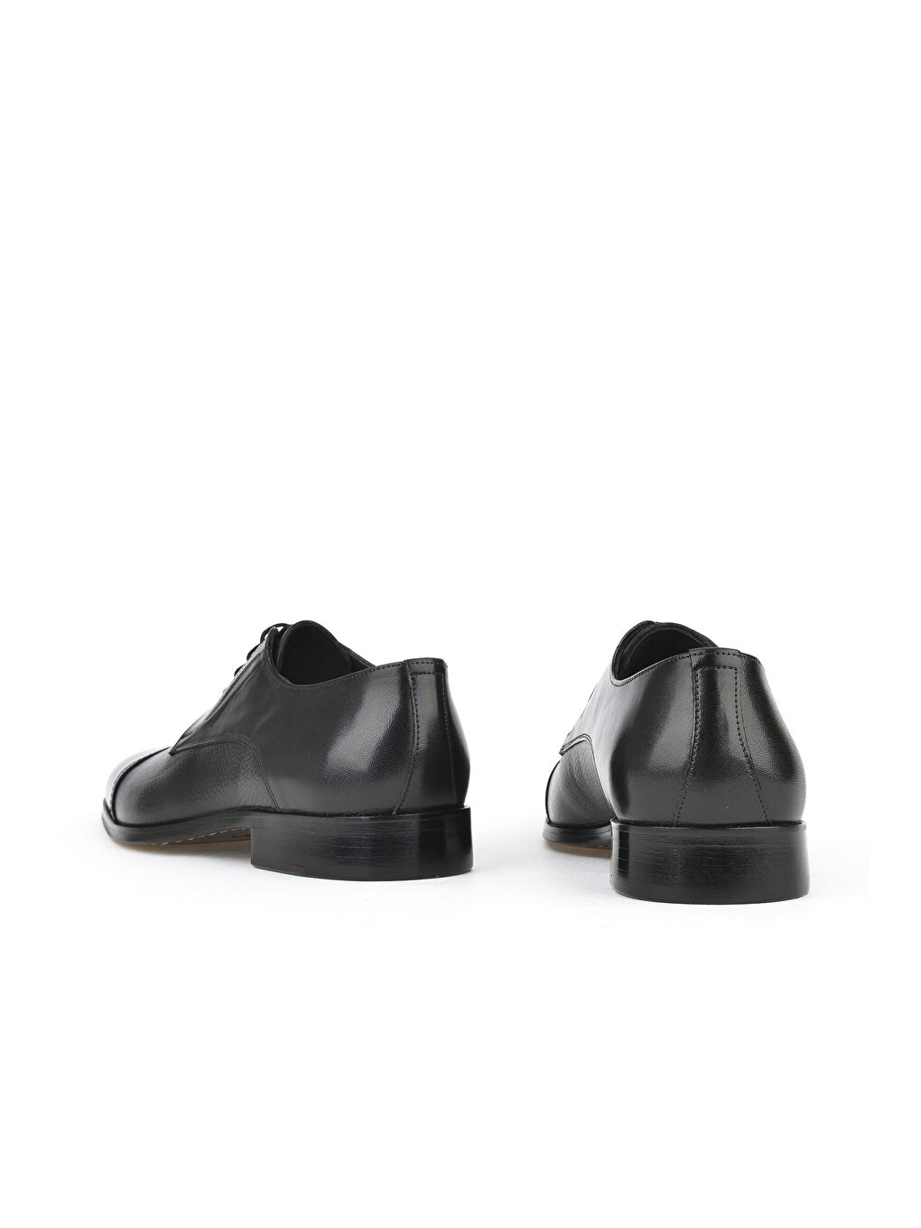 Erkek Hakiki Deri Kösele Ayakkabı 151145Z480 Siyah-2