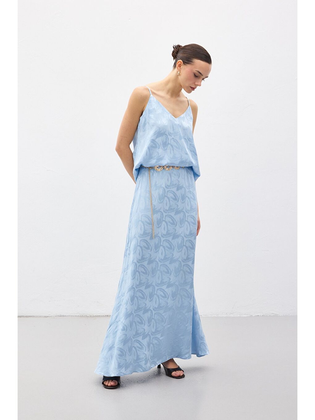 Lior Uzun Etek - Mavi-2