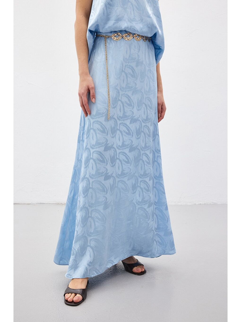 Lior Uzun Etek - Mavi-5