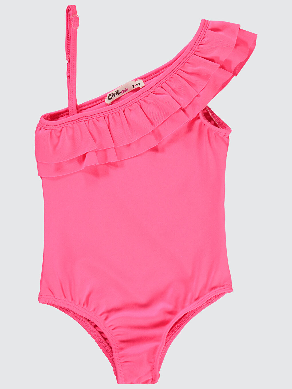 Girls Kız Çocuk Mayo 2-12 Yaş Neon Pembe