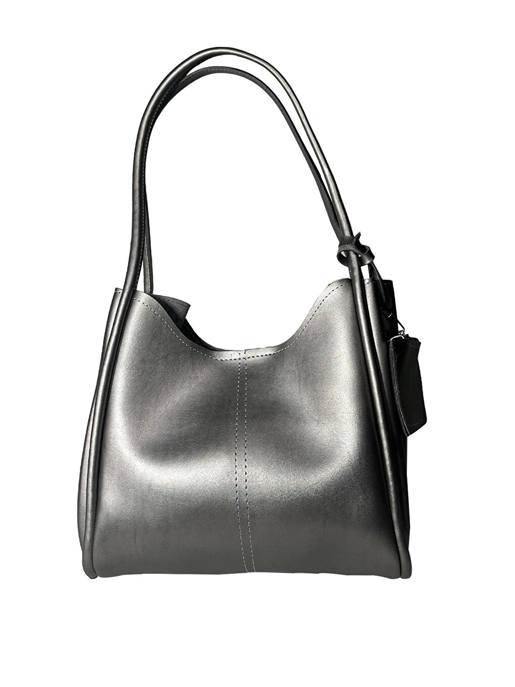 Gri Cüzdanlı Kadın Omuz Çantası