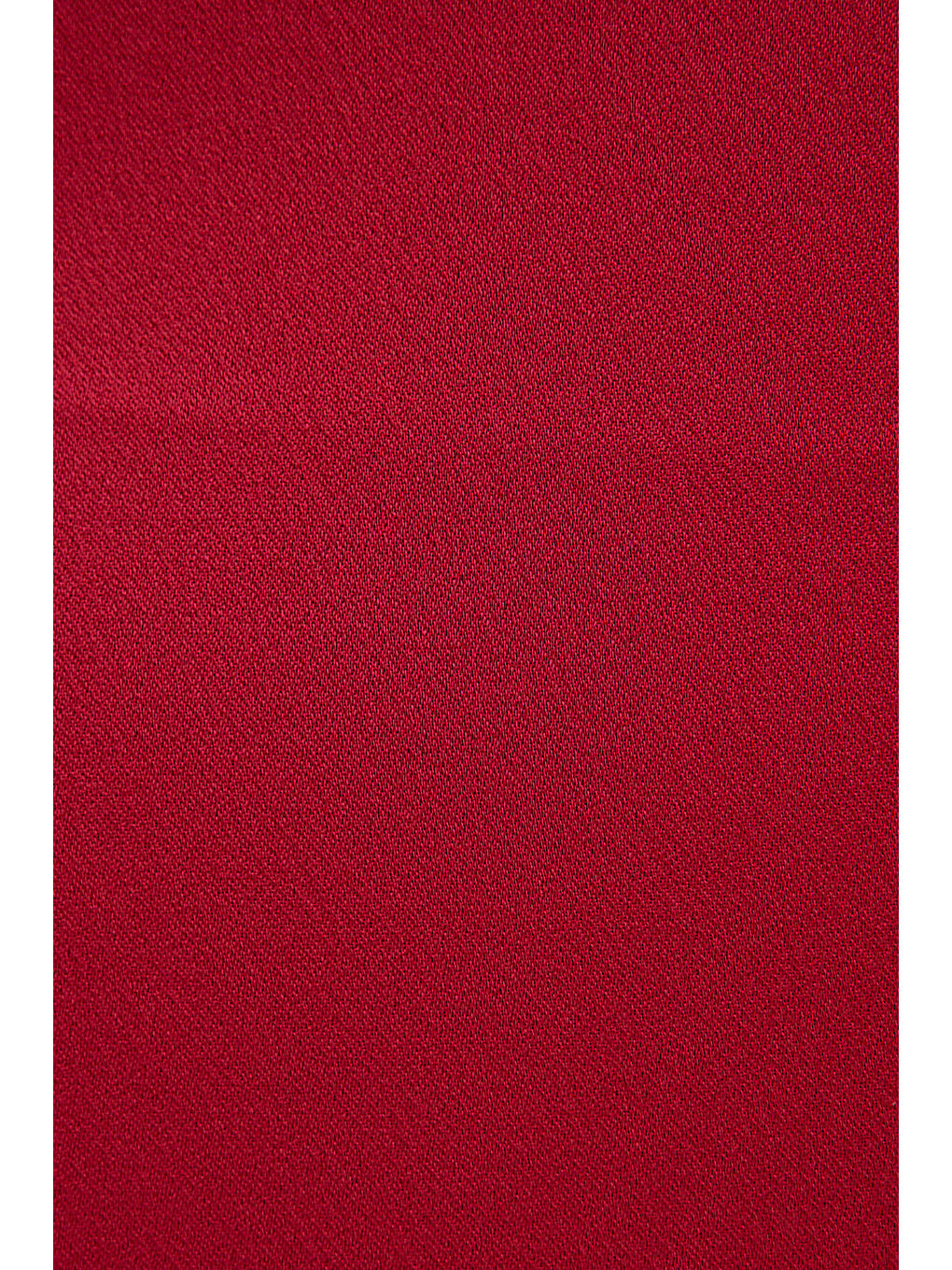 Bordo Kemerli Saten Elbise-5