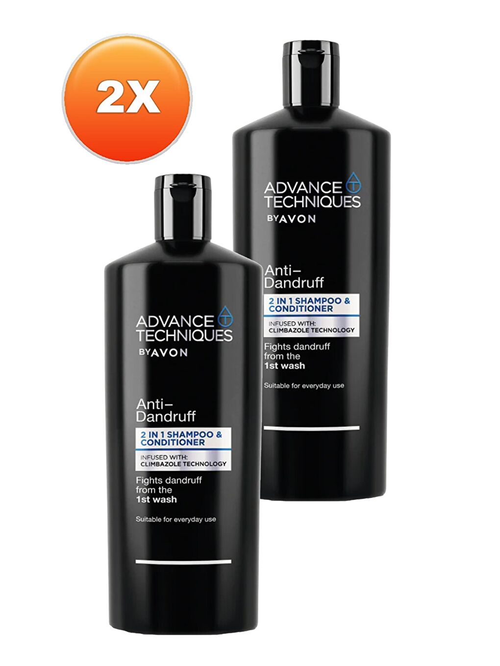 AVON Advance Techniques Kepek Önleyici 2'si 1 Arada Şampuan ve Saç Kremi 700 Ml. İkili Set - 1