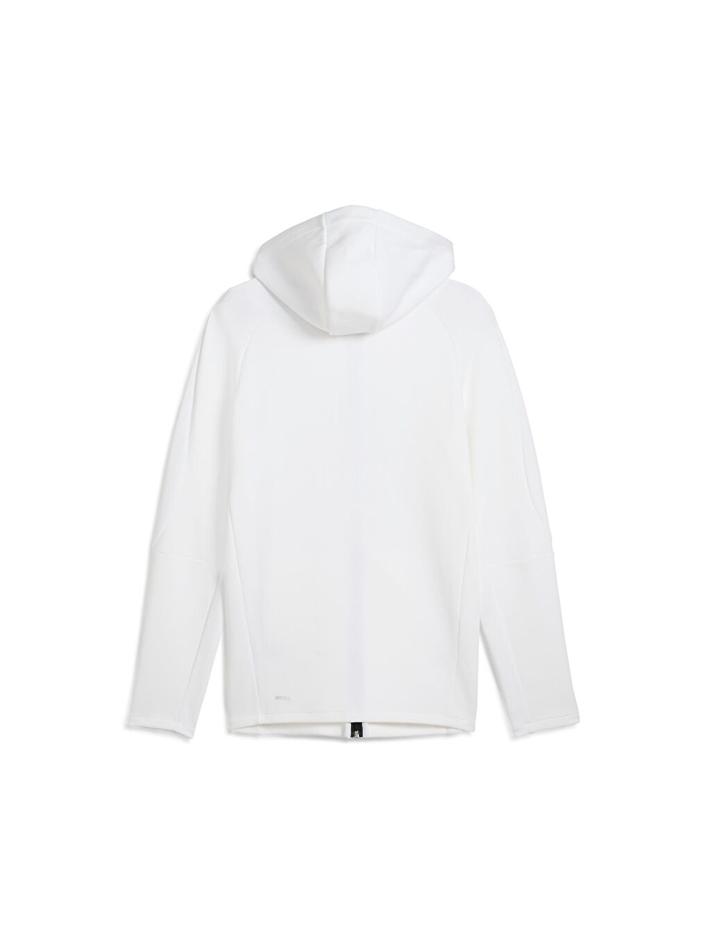 Beyaz EVOSTRIPE Erkek Tam Fermuarlı Kapüşonlu Sweatshirt-5