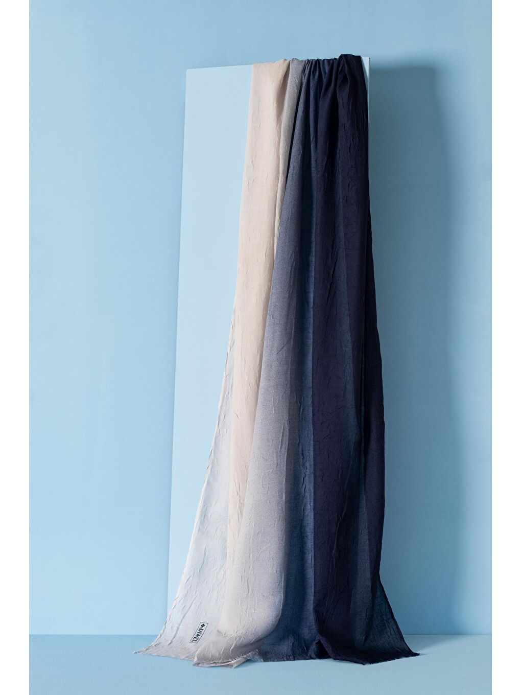 Lacivert Kadın Degrade Konfor Şal