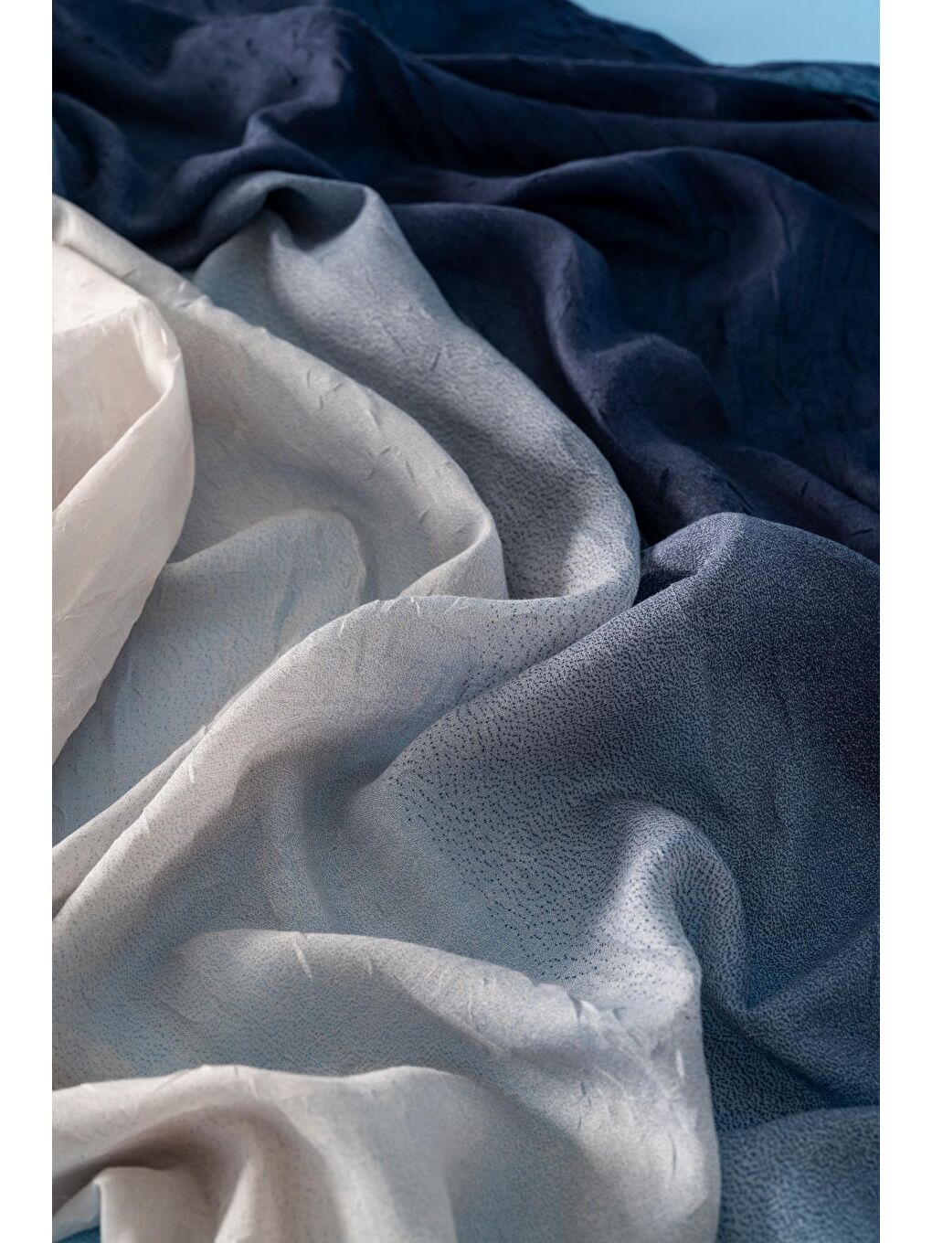 Lacivert Kadın Degrade Konfor Şal-2