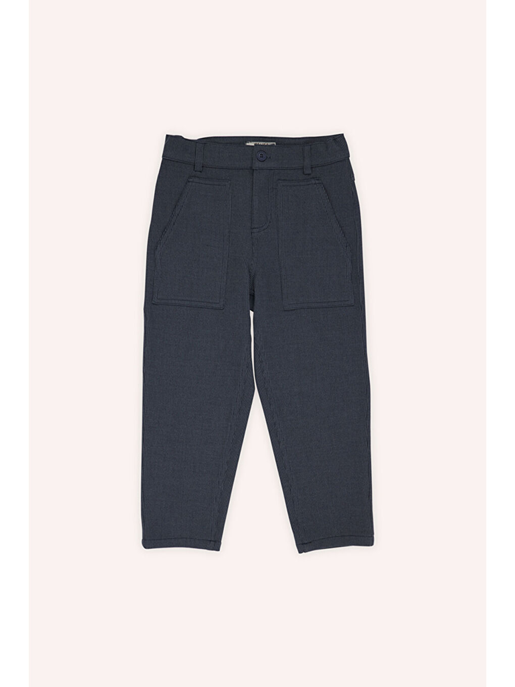 Lacivert Erkek Çocuk Düğmeli Pantolon