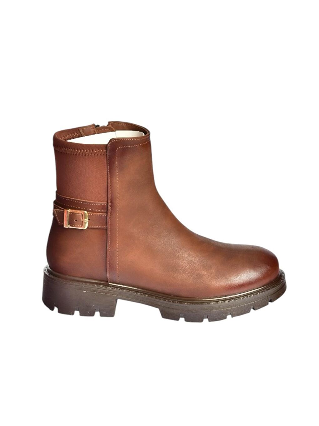 Kahverengi Taba Kadın Bot V674420409-4