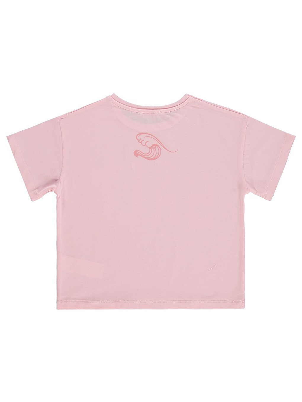 Girls Salt Baskılı 6-9 Yaş Tişört - Pembe-1