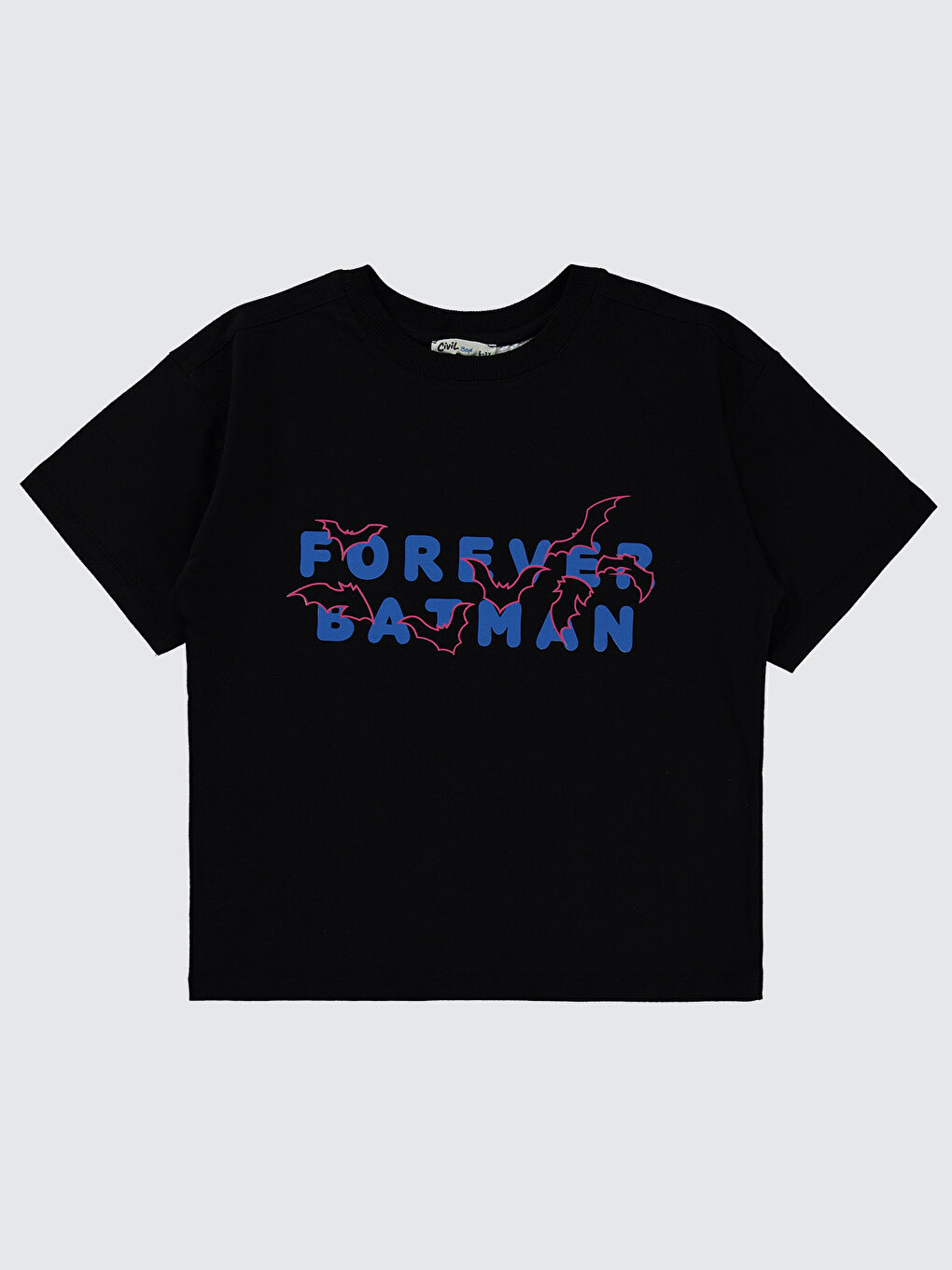 Batman Erkek Çocuk Tişört 6-9 Yaş Siyah