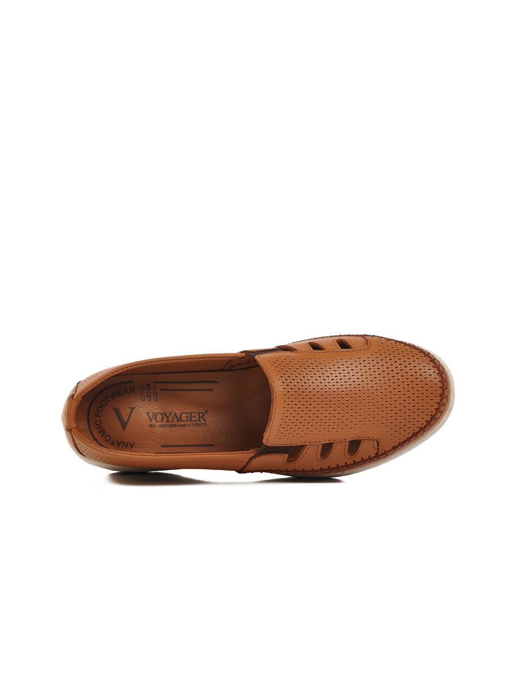 Kahverengi Taba Hakiki Deri Anatomik Kadın Casual Ayakkabı Z110 Z-3