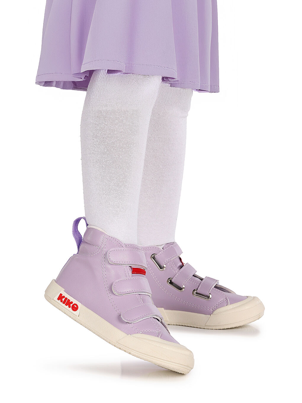 Lila Garf Günlük Cırtlı Kız Çocuk Bot Ayakkabı-2