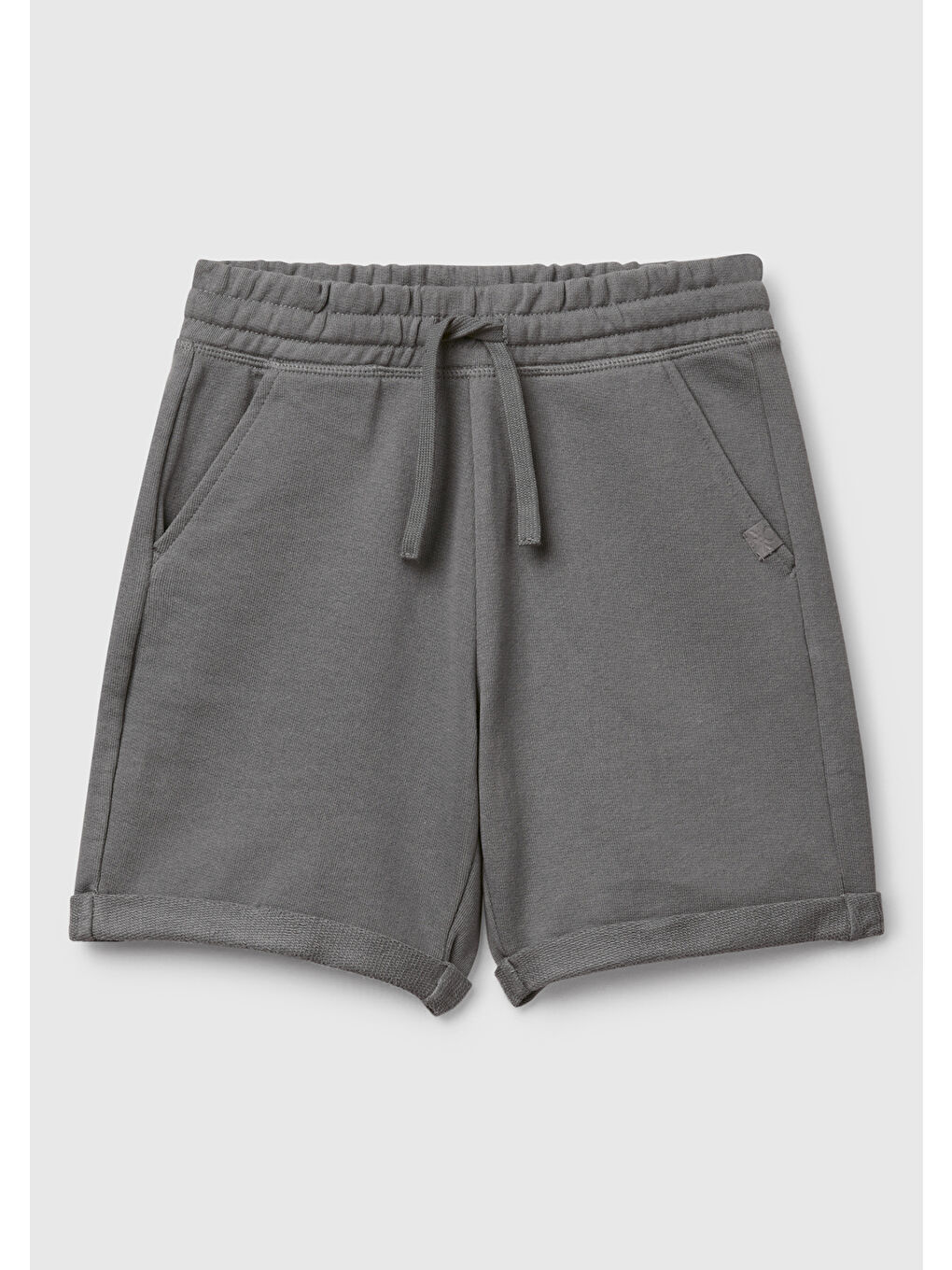 Erkek Çocuk Antrasit Logolu Sweat Şort