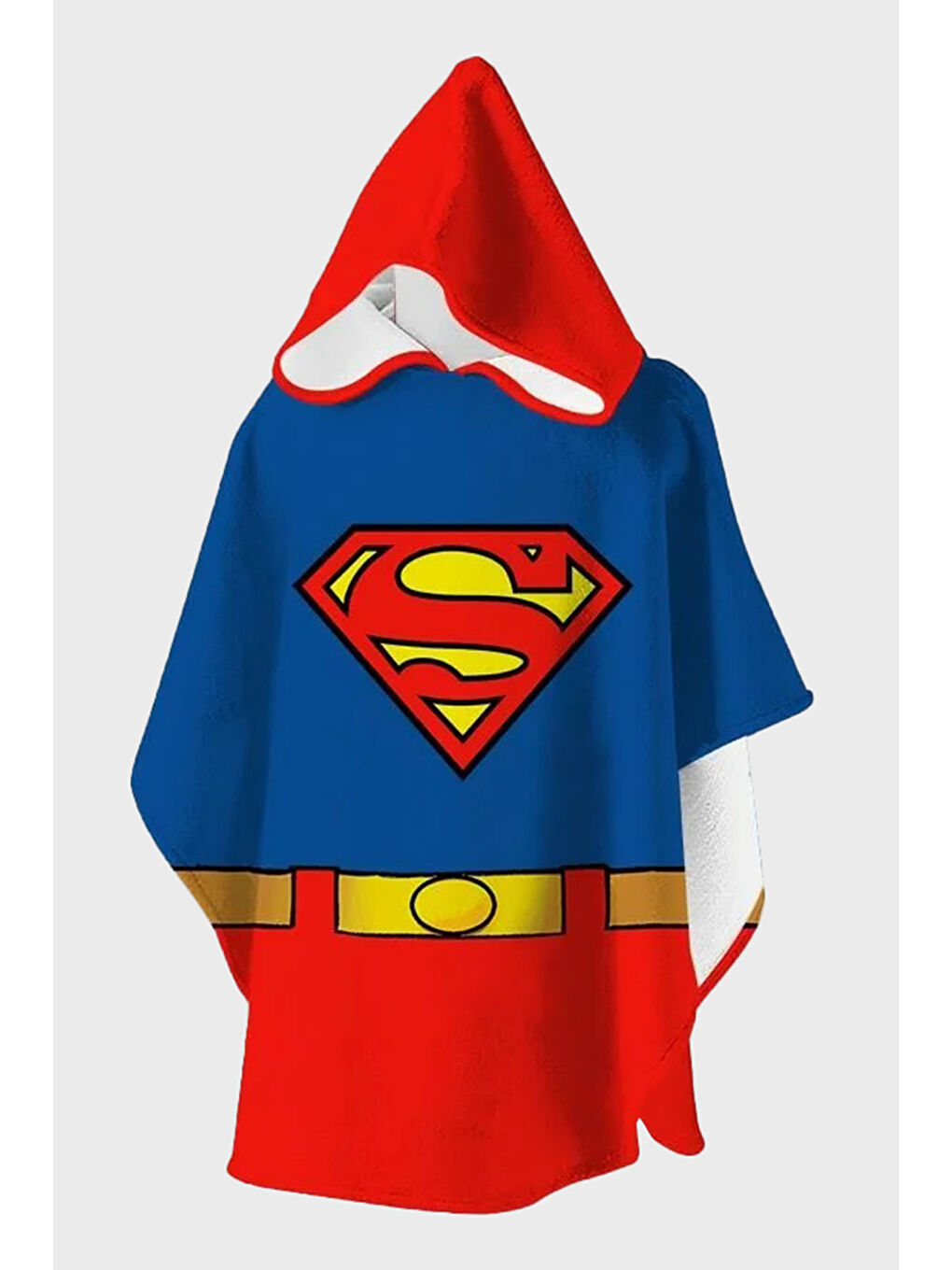 Mavi Supreme Desenli Pamuklu Kapüşonlu Uv Korumalı Havlu Panço SP2532020001