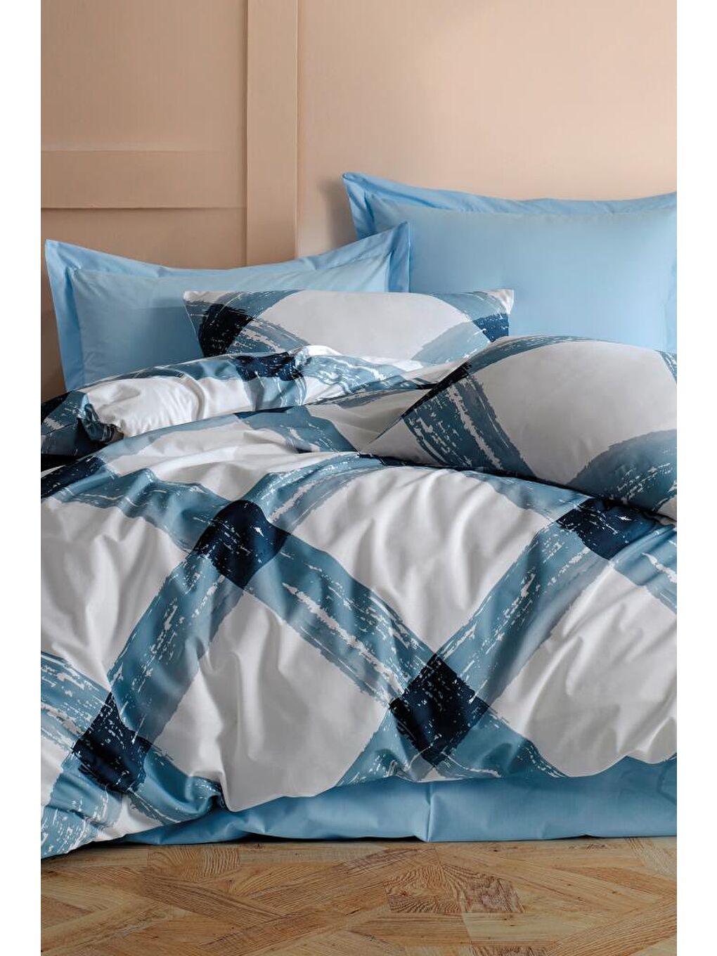 Andri Çift Kişilik Nevresim Takımı Mavi