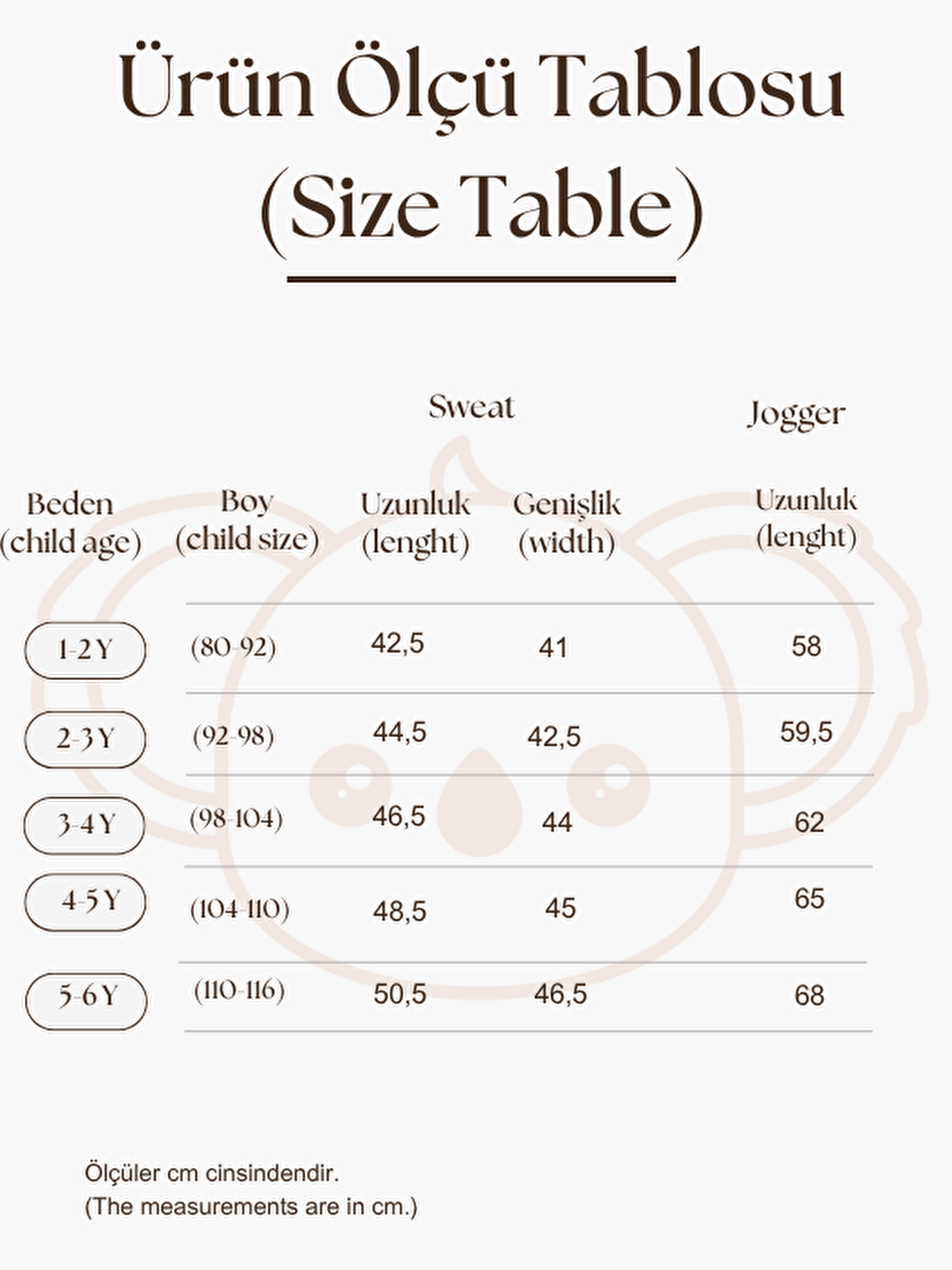 Ekru Boho Wave Çocuk Alt Üst Takım-3