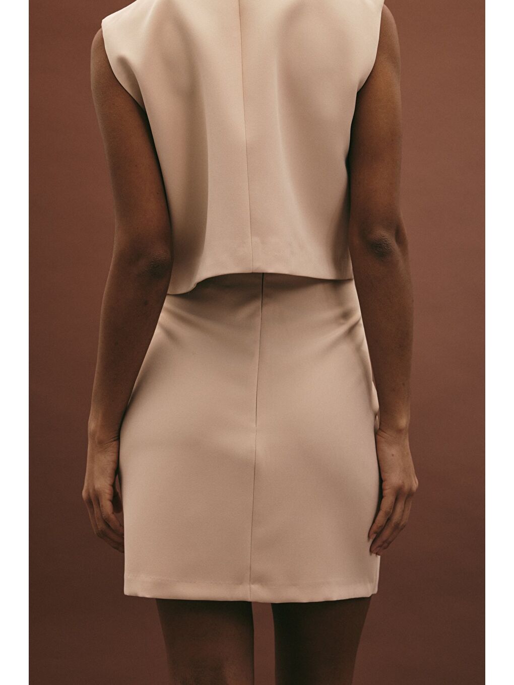 Lucy Mini Etek - Bej-6