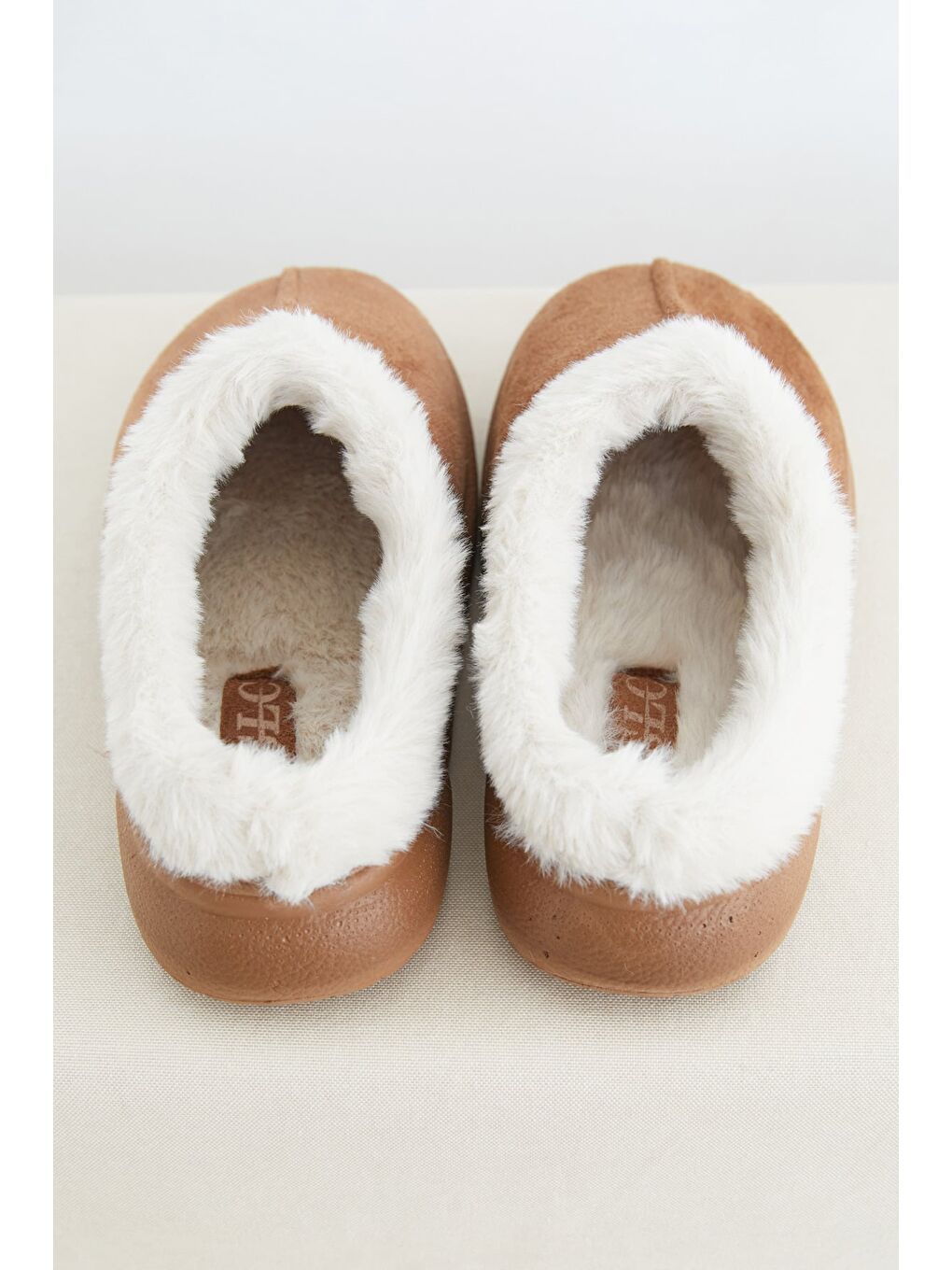 Kahverengi İçi Kürklü Ev Terliği-4