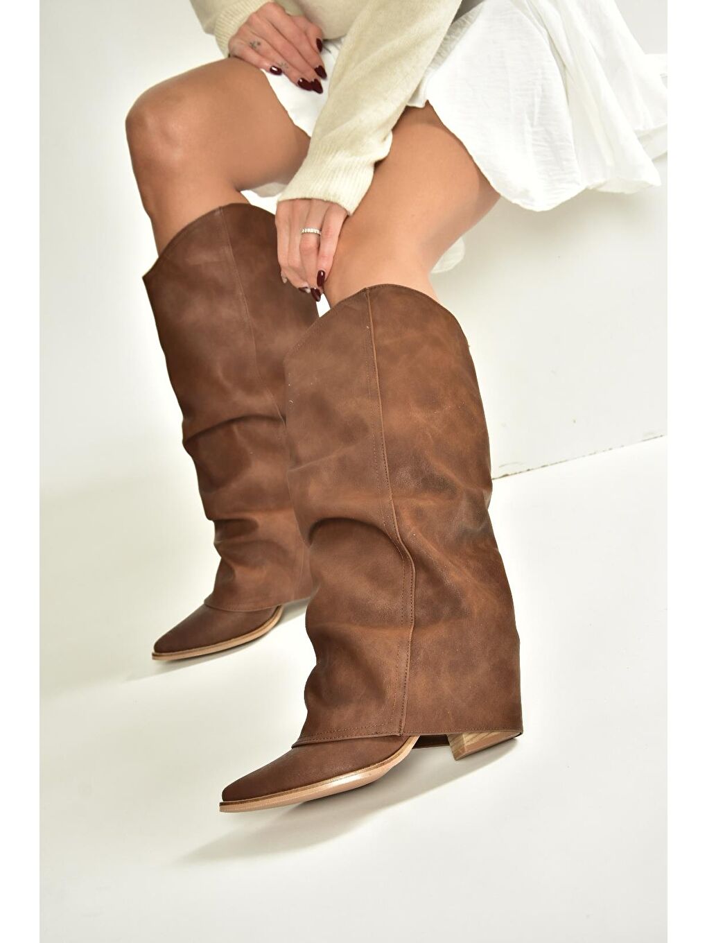 Kahverengi Kadın Çizme V846846001-3