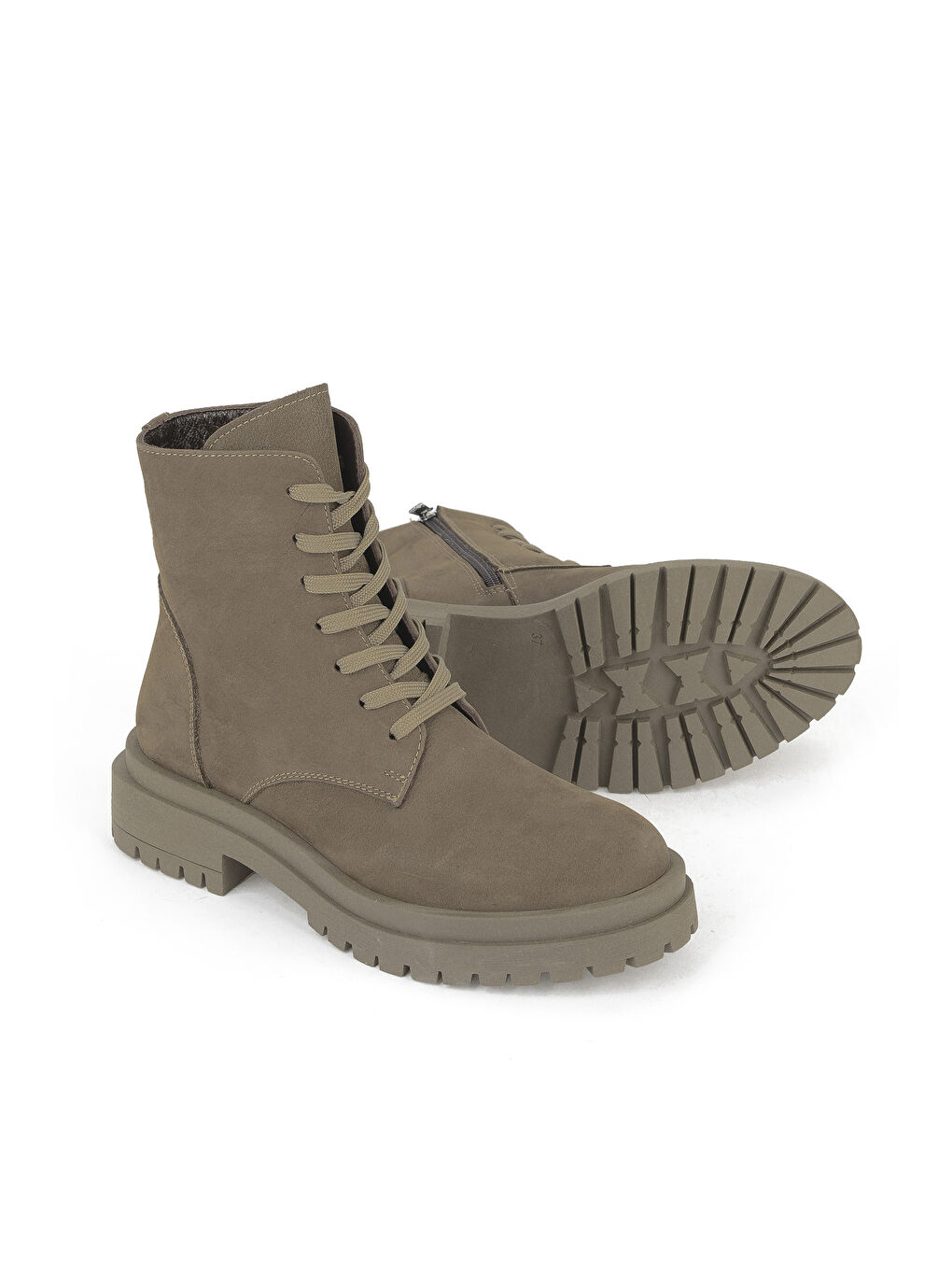 Bej Kadın Hakiki Deri Bot 153359Z3052 Vizon-3