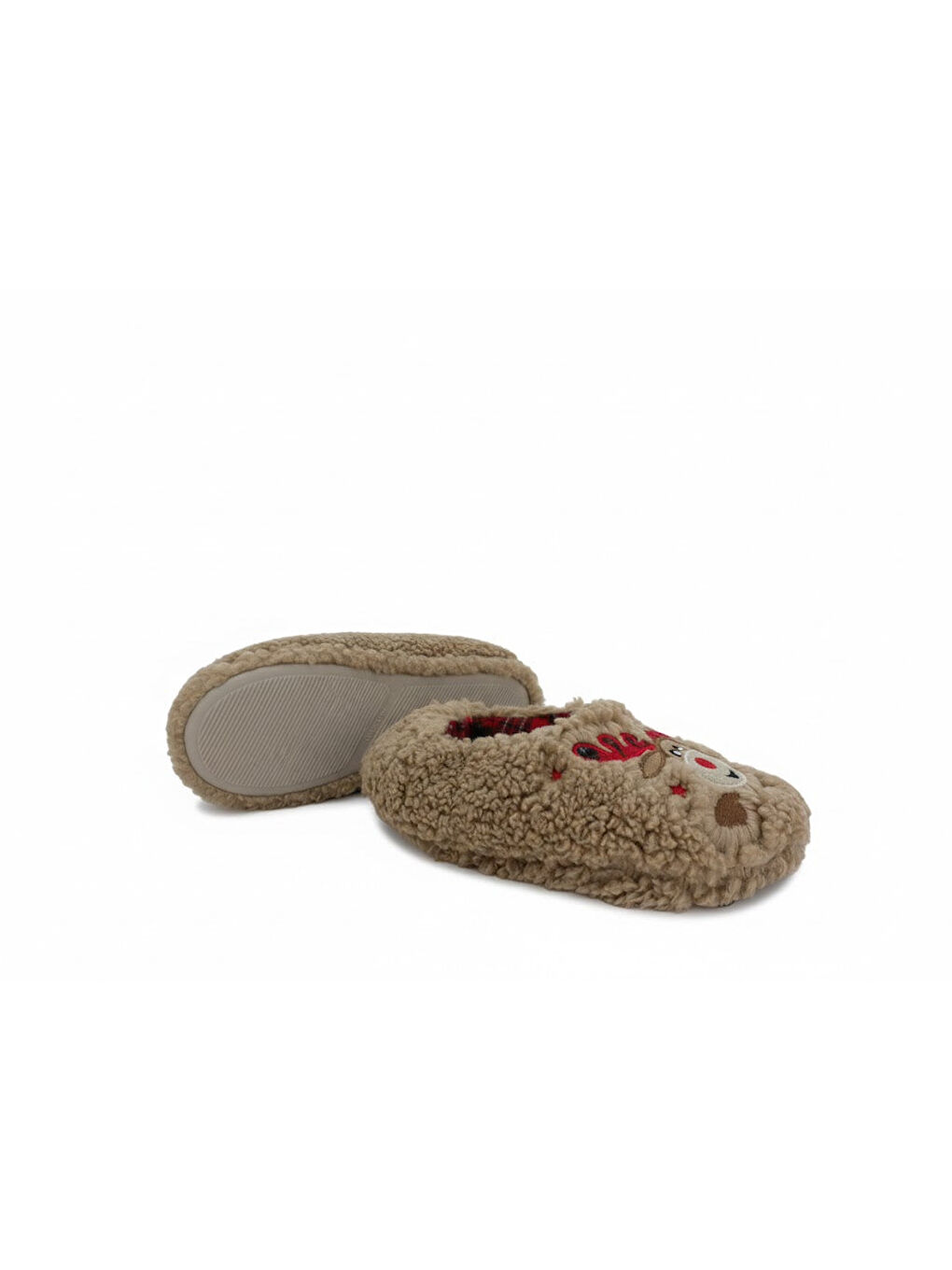 Kahverengi Kadın Ev Ayakkabı - DEER-3