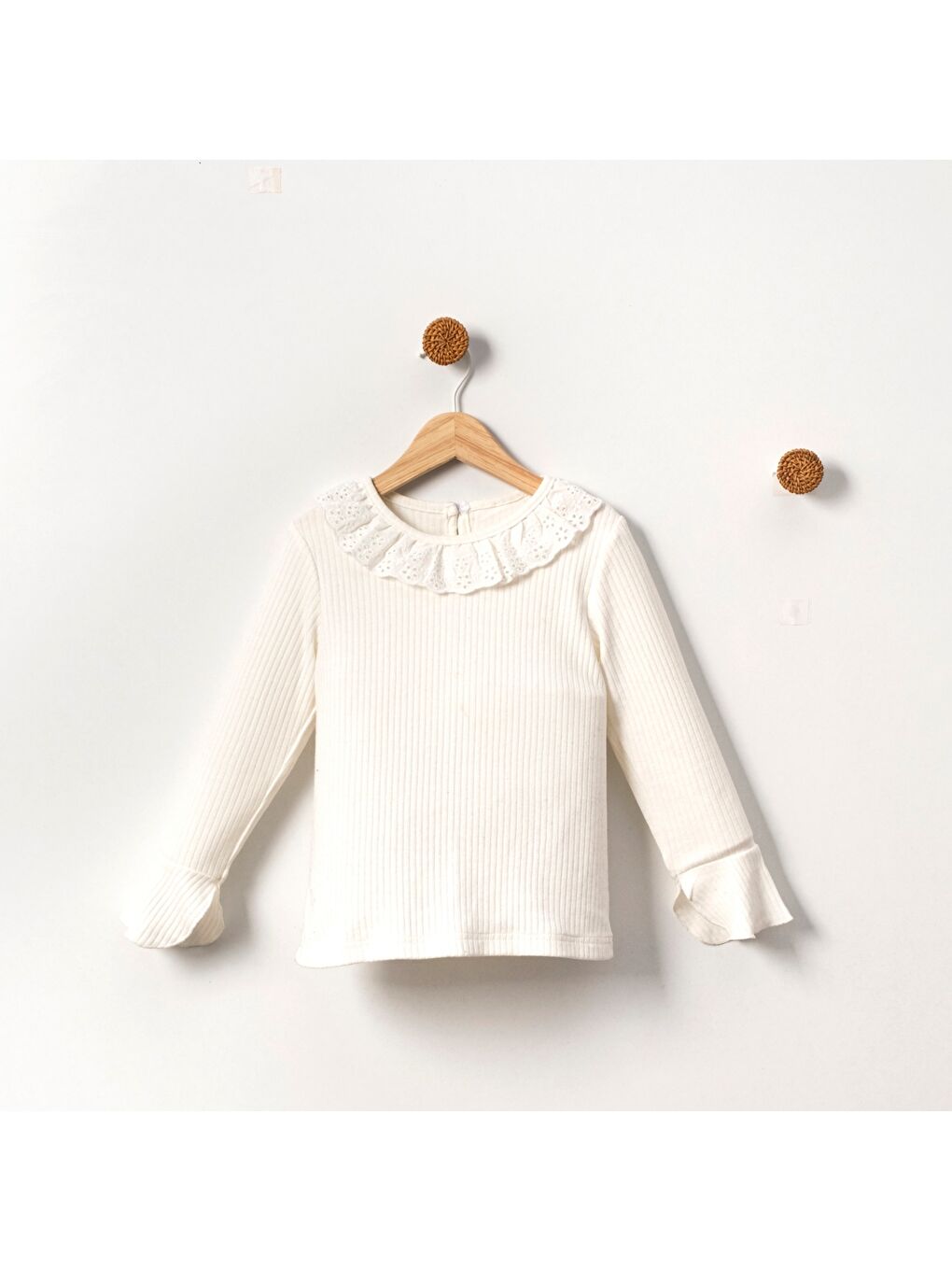 Kahverengi Ekose Desen Kız Çocuk Salopet Etekli Badili Takım MNK2148-5