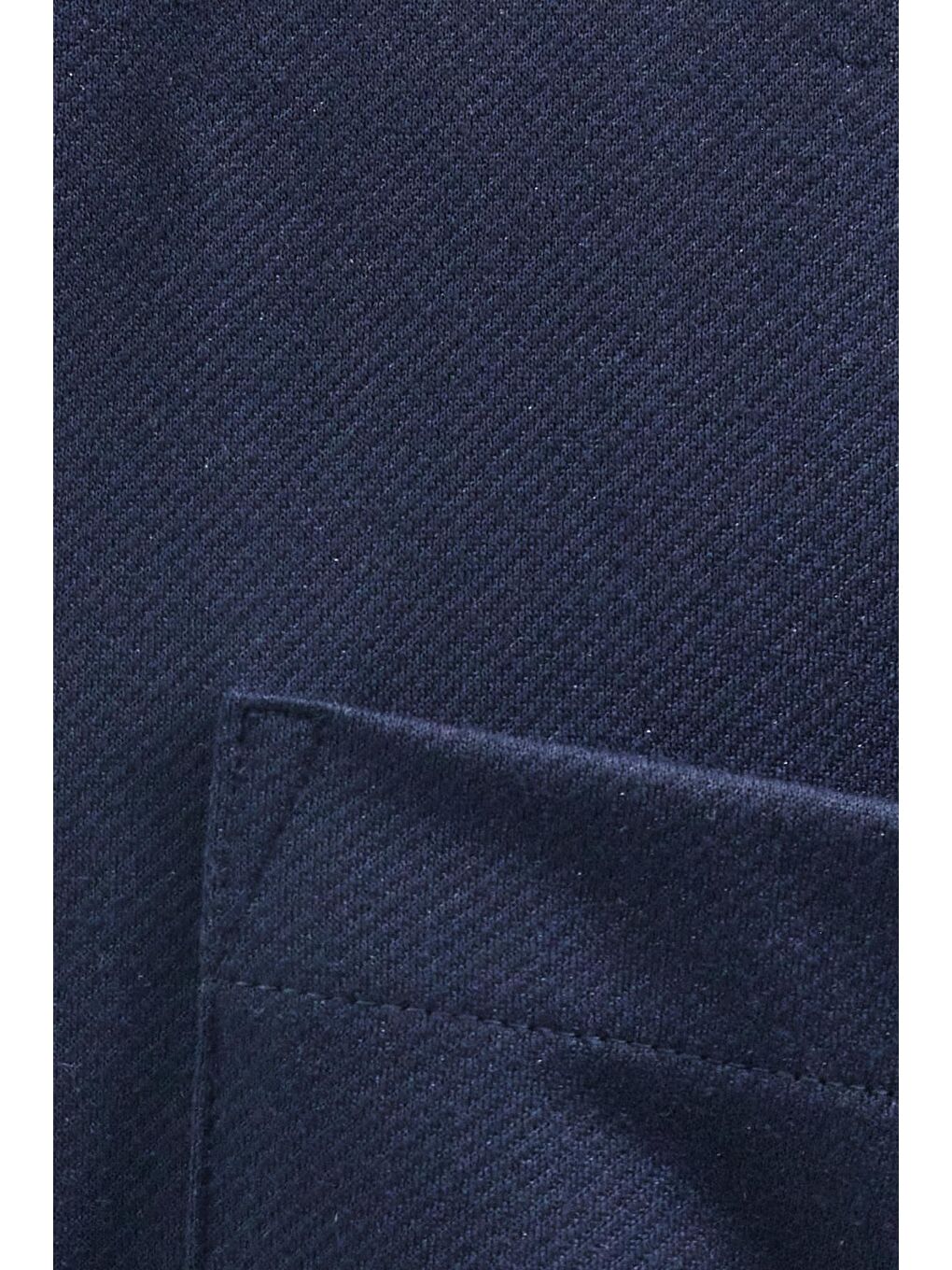 Erkek Relax Fit Rahat Kesim Uzun Kollu Düz Örme Kumaş Yandan Yırtmaçlı Lacivert Gömlek-5