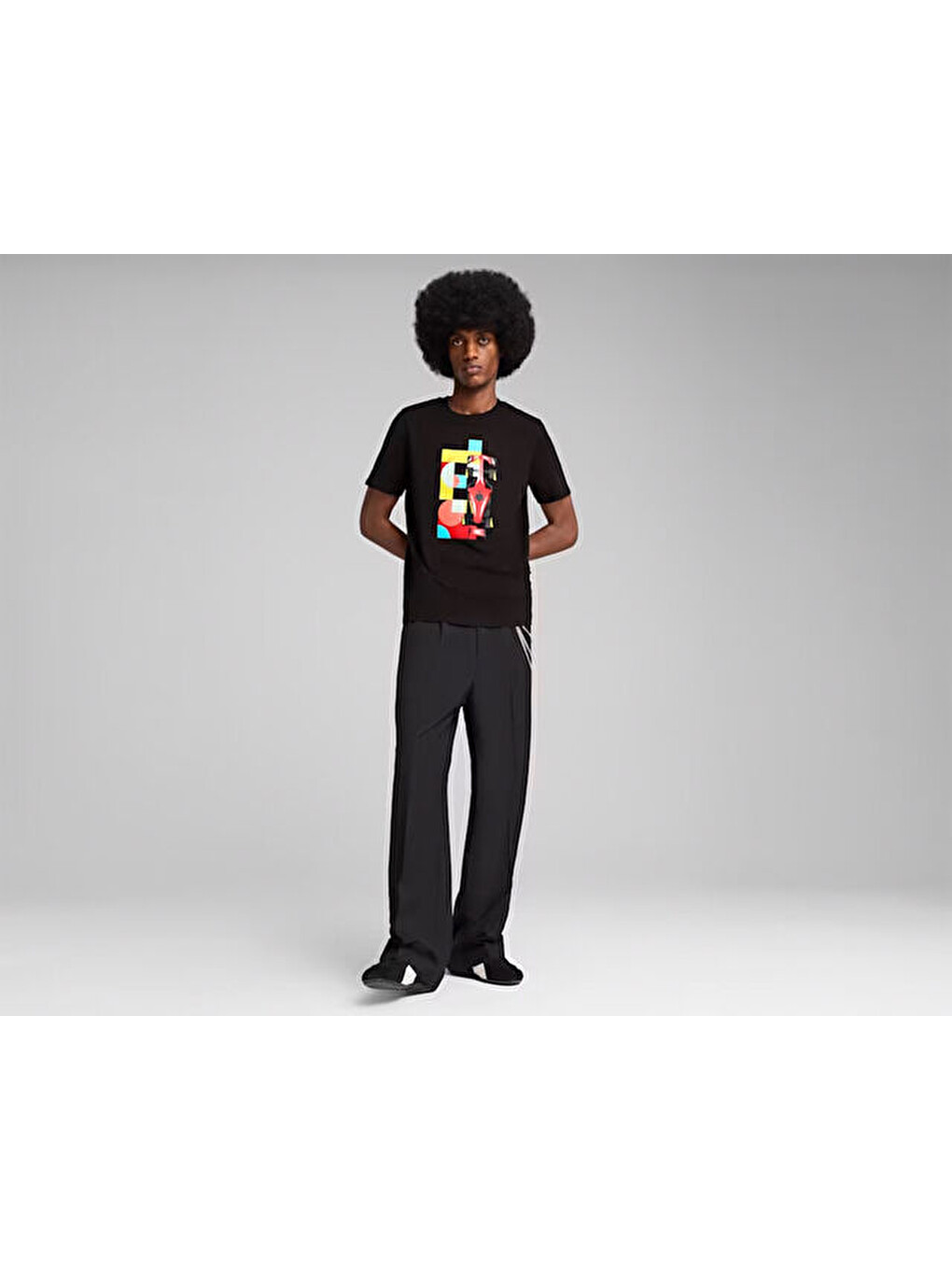 Karışık Ferrari Race Graphic Tee 2 Erkek Günlük Tişört 63023701 Renkli-2
