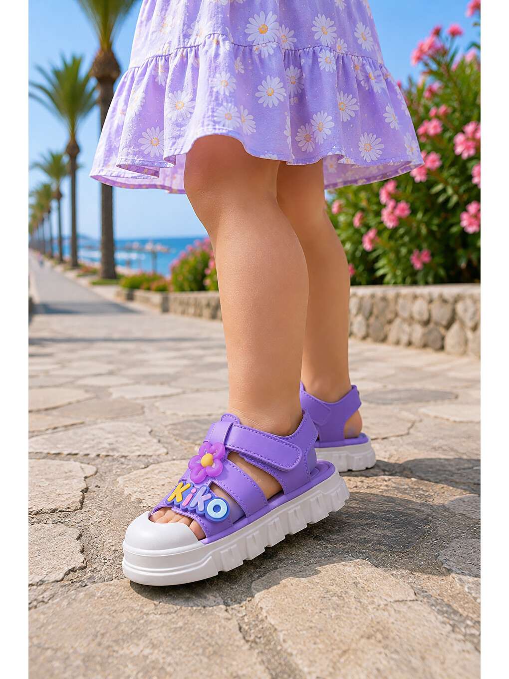 Lila Jane Hafif Taban Kız Çocuk Sandalet-2