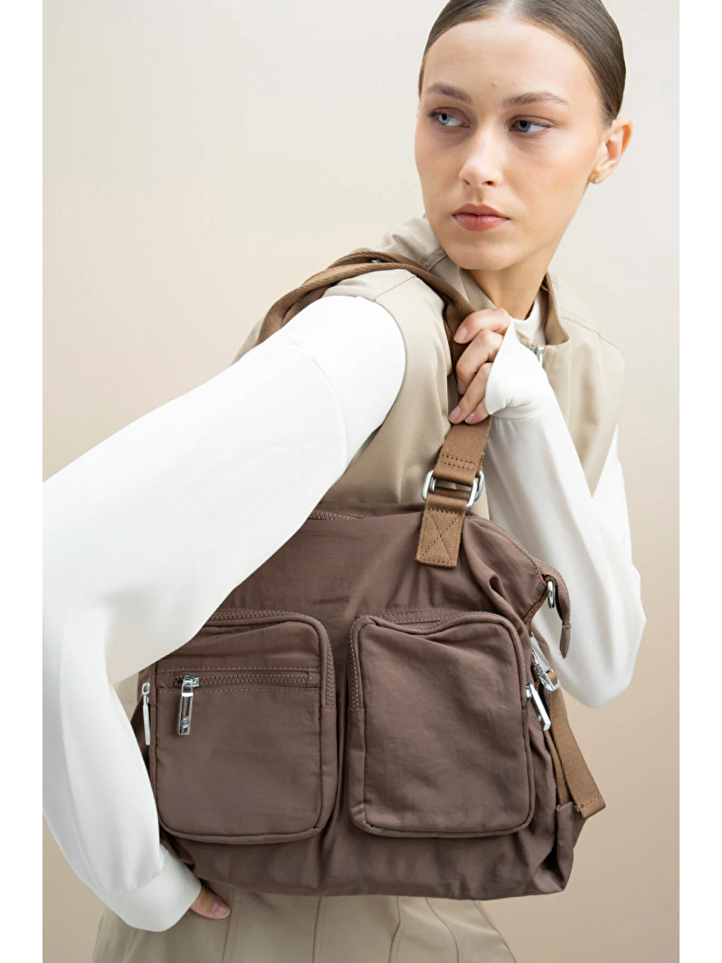 Kahverengi Kadın Omuz Çantası BYN2336-1