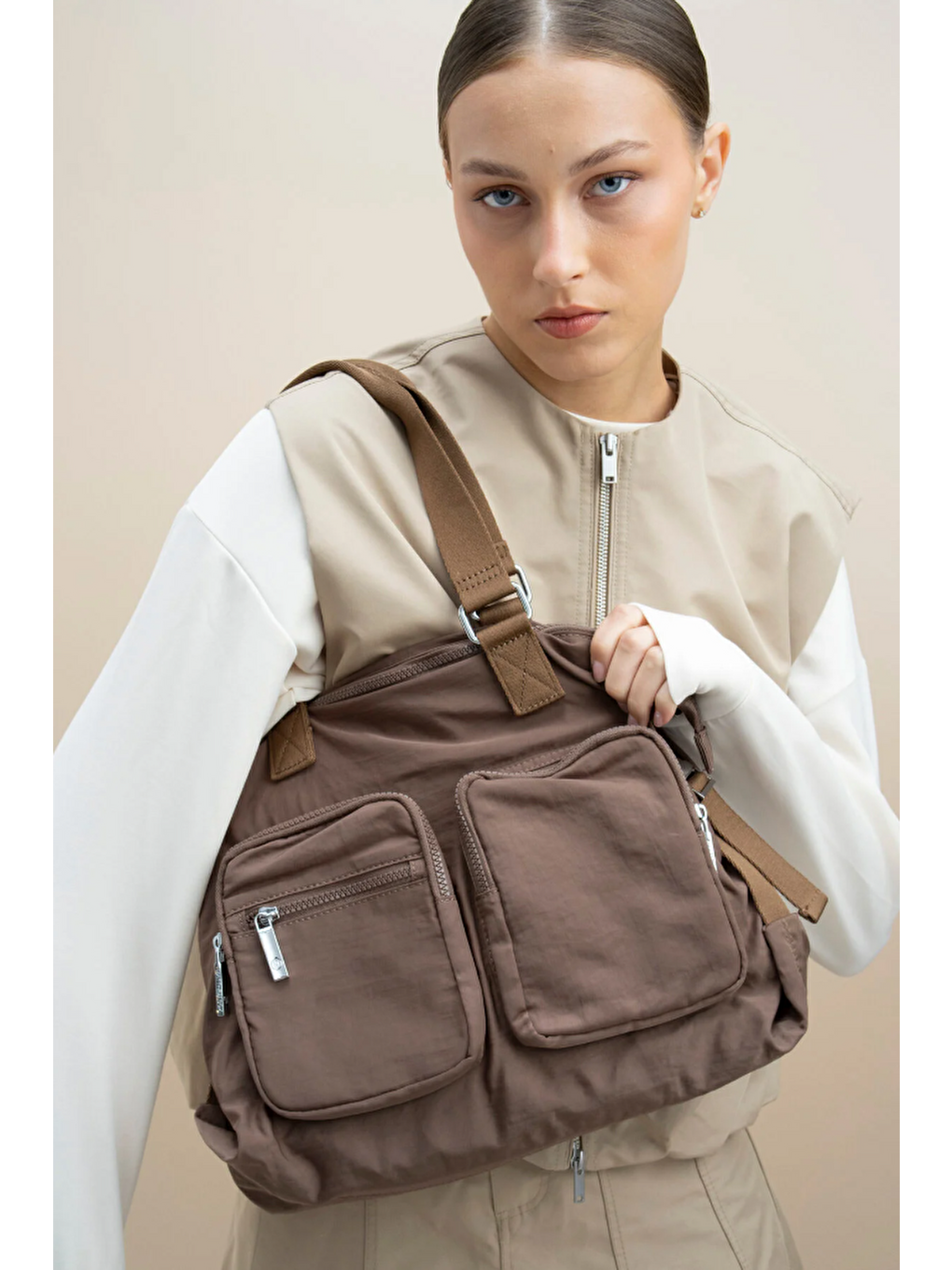 Kahverengi Kadın Omuz Çantası BYN2336-2