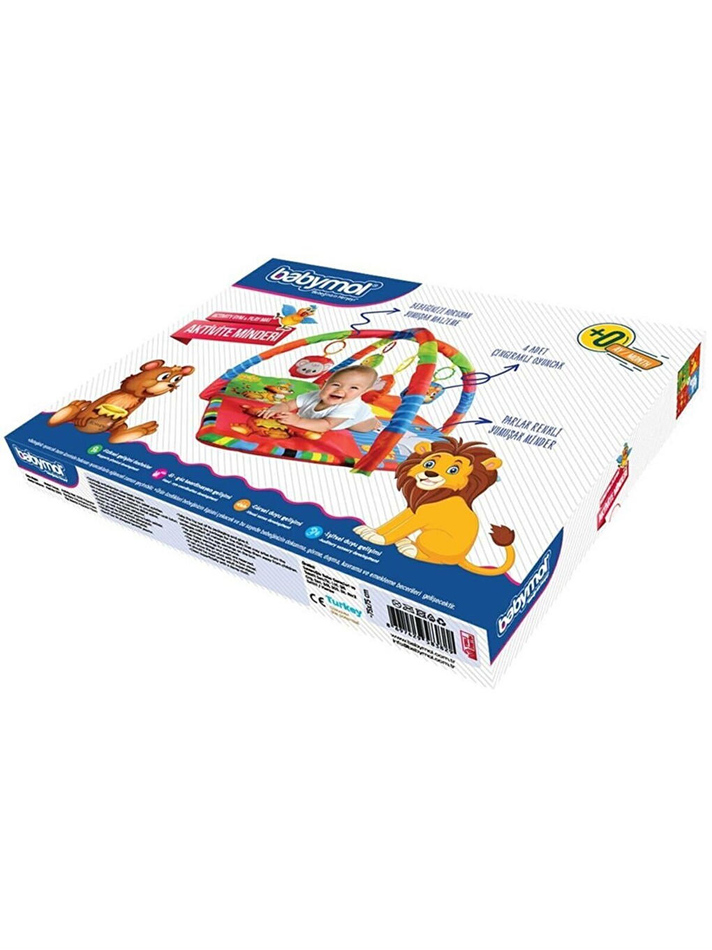 Oyuncaklı Oyun Minderi - Beyaz-2