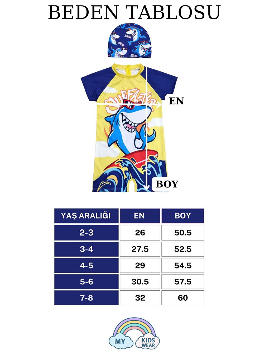 Kırmızı Erkek Çocuk Boneli Fermuarlı Çocuk Plaj Mayosu 2-8 Yaş 12555-1