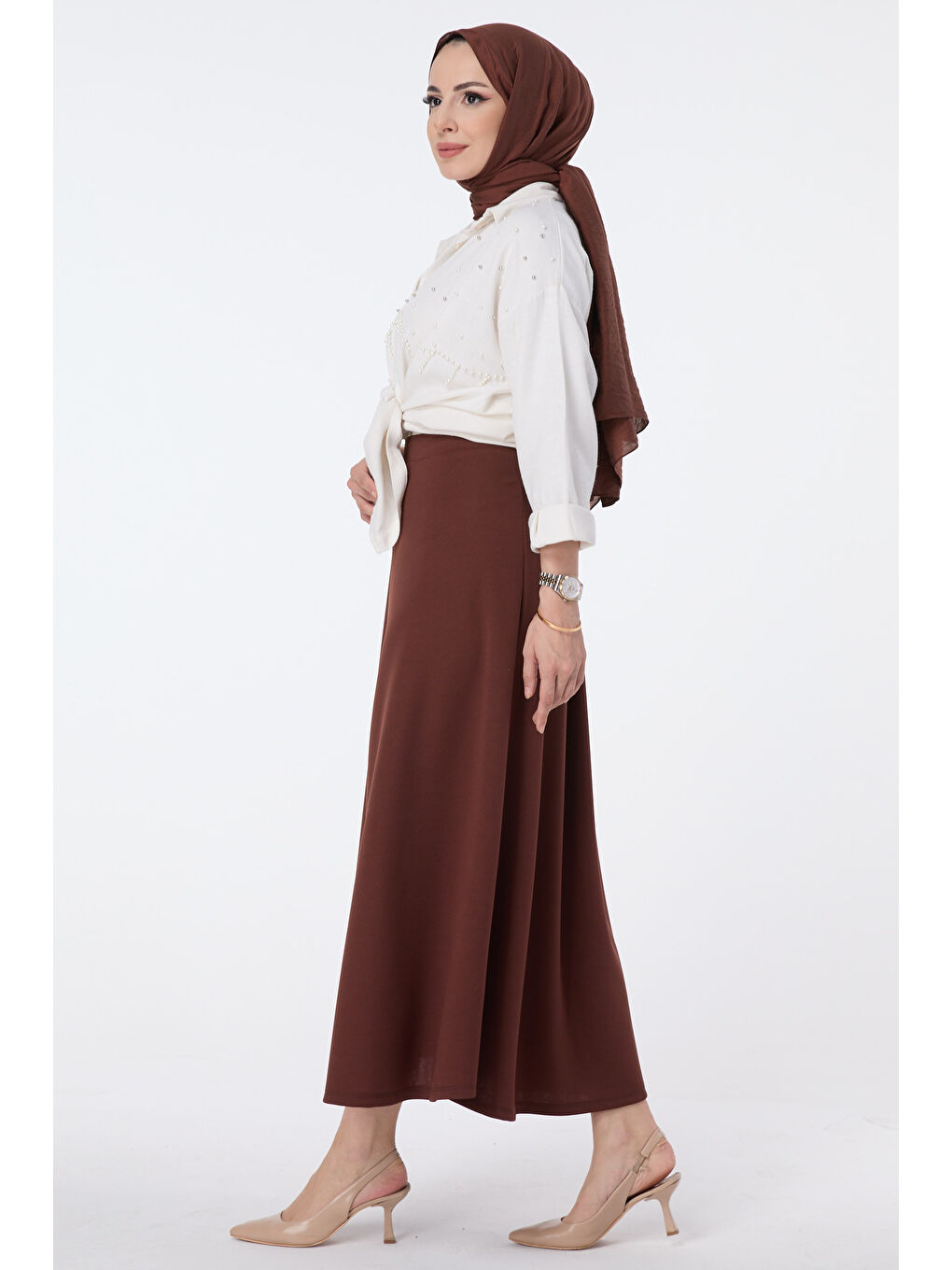 Kahverengi Çan Etek Kahve - 27075-2