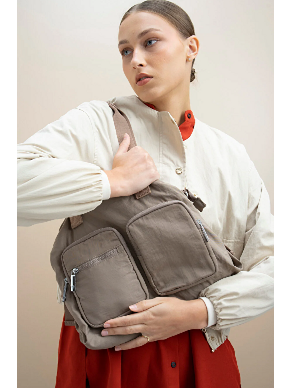 Bej Kadın Omuz Çantası BYN2336-1