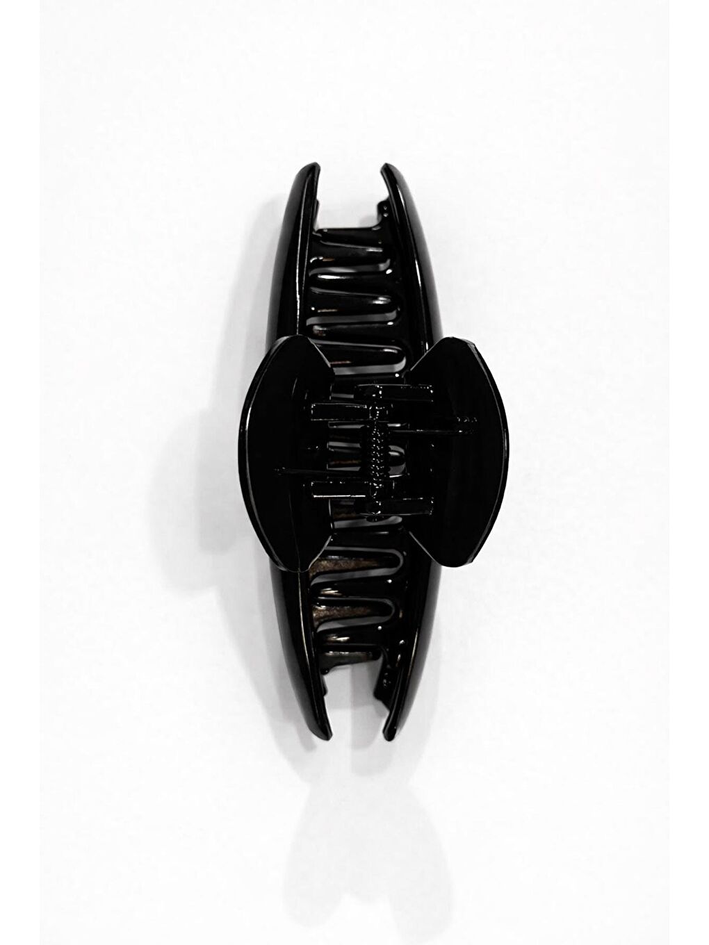 Siyah Agatha Lüks Asetat 12 CM Büyük Mandal Toka-2