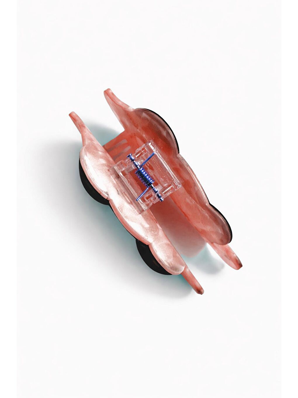 Turuncu Tatlı Balık 9 cm Lüks Asetat Mandal Toka-1