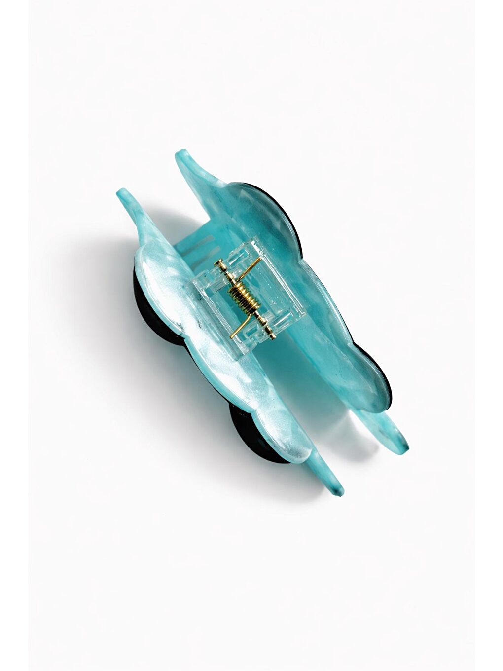 Mavi Tatlı Balık 9 cm Lüks Asetat Mandal Toka-2